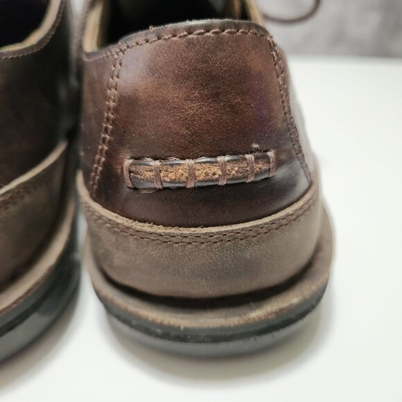 Timberland Mens Coltin Low Dark Brown Leather Shoes 8.5 - Picture 9 of 16